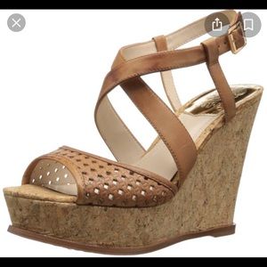 Vince Camuto Ilario Nude Wedge heels.